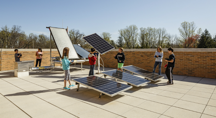 Discovery Elementary School, Solar Lab, net zero school, Lincoln Barbour Photography
