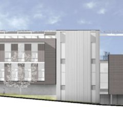 East elevation, Living Building at Georgia Tech
